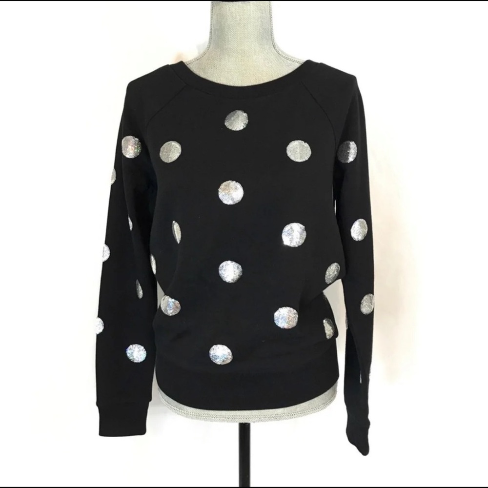 PINK Victoria Secret Sequin Polka Dot Sweater